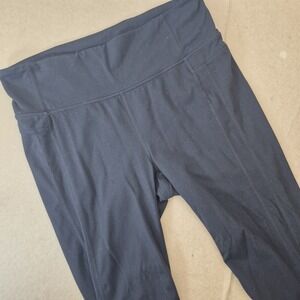 Athleta Supplex‎ Leggings Women's Large 32.5" Inseam Black Stretch Stash Pocket